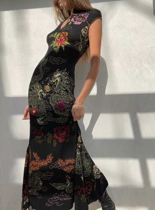 1990’s Cavalli Dragon Print Dress