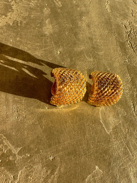 1990’s Givenchy Basket-Weave Earrings