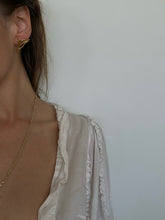 Load image into Gallery viewer, 1990&#39;s Givenchy Gold Tone Pierced Earrings
