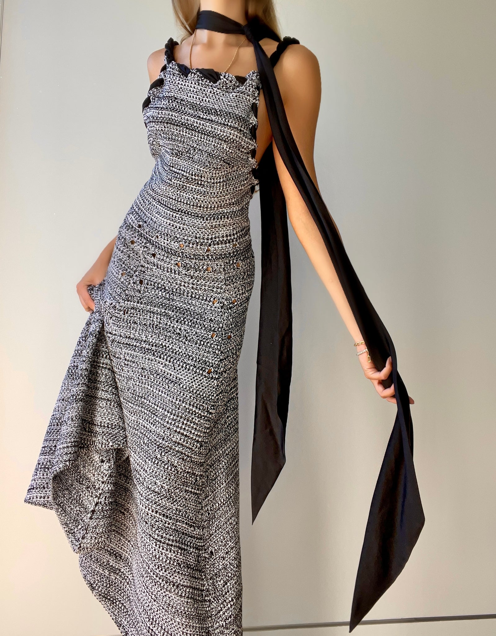 RUNWAY "SALVATORE FERRAGAMO" KNIT DRESS villa amour vintage RUNWAY "SALVATORE FERRAGAMO" KNIT DRESS villa amour vintage