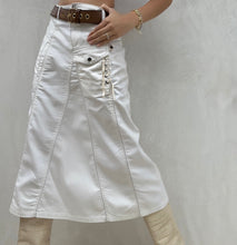 Load image into Gallery viewer, Rare Hiroko Koshino White Cargo Skirt
