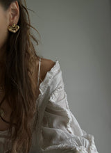 Load image into Gallery viewer, 1980&#39;s Givenchy Gold Tone Heart Earrings
