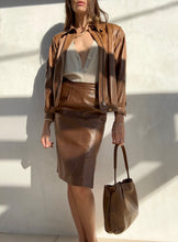 Load image into Gallery viewer, Loewe F/W 2002 Leather Skirt Suit
