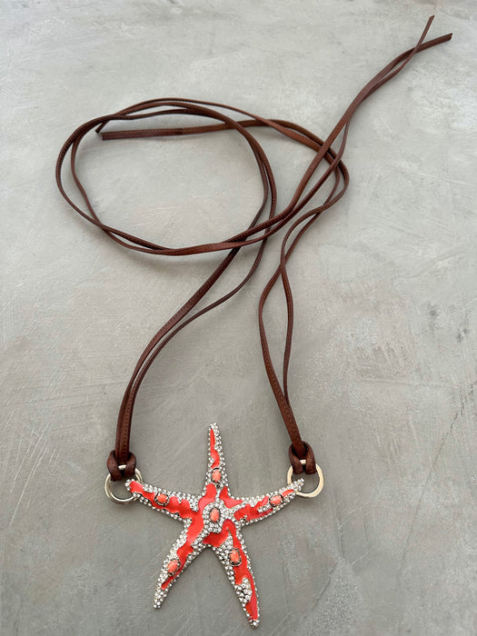 1990’s Valentino Starfish Leather Belt