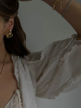 Load image into Gallery viewer, 1990&#39;s Givenchy Gold Tone Clip On Earrings
