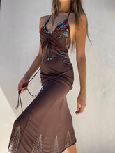 Load image into Gallery viewer, Early 2000&#39;s Roberto Cavalli Silk Beaded Dress
