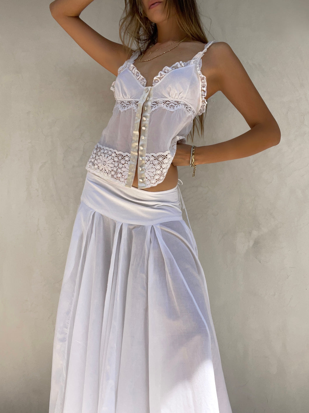 Vintage Dolce Gabbana Eyelet Cami