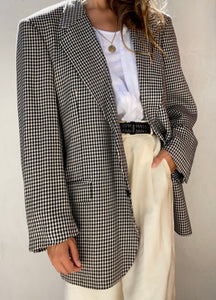 Vintage Guy Laroche Paris houndstooth Blazer