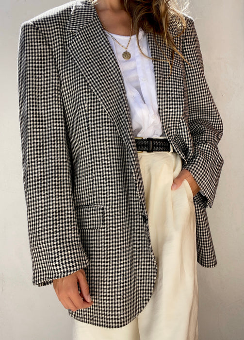 Vintage Guy Laroche Paris houndstooth Blazer