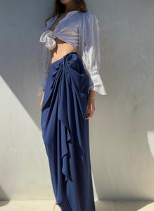 1980's Thierry Mugler Draped Skirt