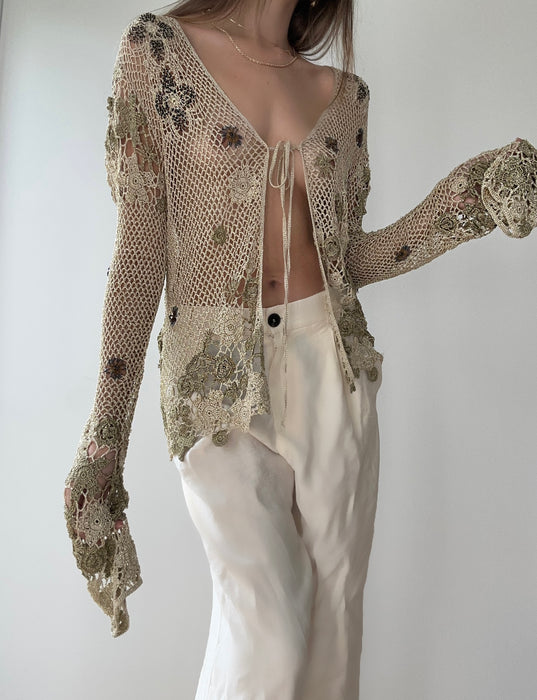 1990's Gianfranco Ferre Hand-Knit Top