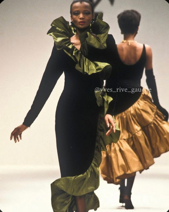 1980's Yves Saint Laurent Rive Gauche Gown