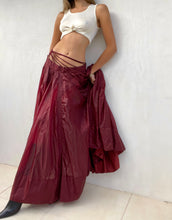 Load image into Gallery viewer, RARE S/S 2002 Jean Paul Gaultier Red Nylon Parachute Skirt

