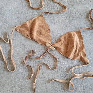 RARE Vintage Dolce Gabbana Suede Leather Skirt Set