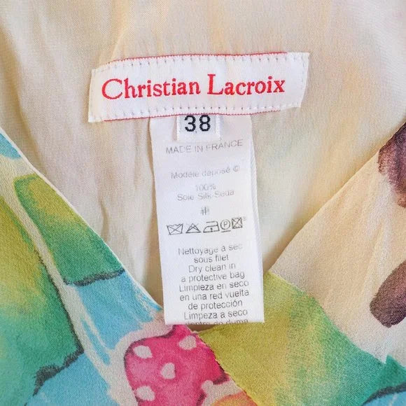 Early 2000's Christian Lacroix 100% Silk Dress