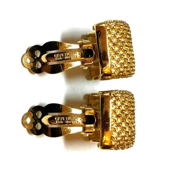 1990’s Givenchy Basket-Weave Earrings