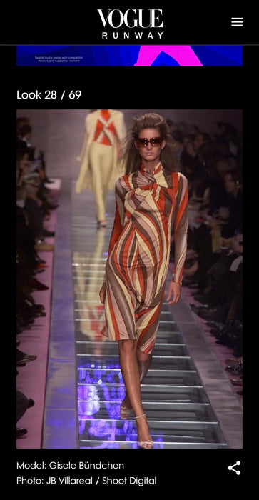 Gianni Versace F/W 2000 Runway Dress Look 28